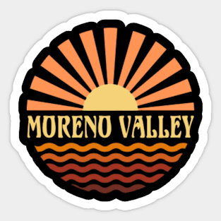 Personalized Name Moreno Vintage Styles Camping 70s 80s 90s Sticker